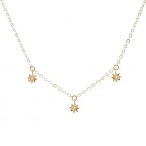 Gold Filled Star Fine Chain Necklace