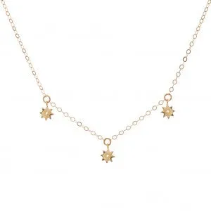 Gold Filled Star Fine Chain Necklace