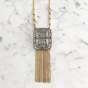 HENDRICK cut steel buckle necklace from Paris