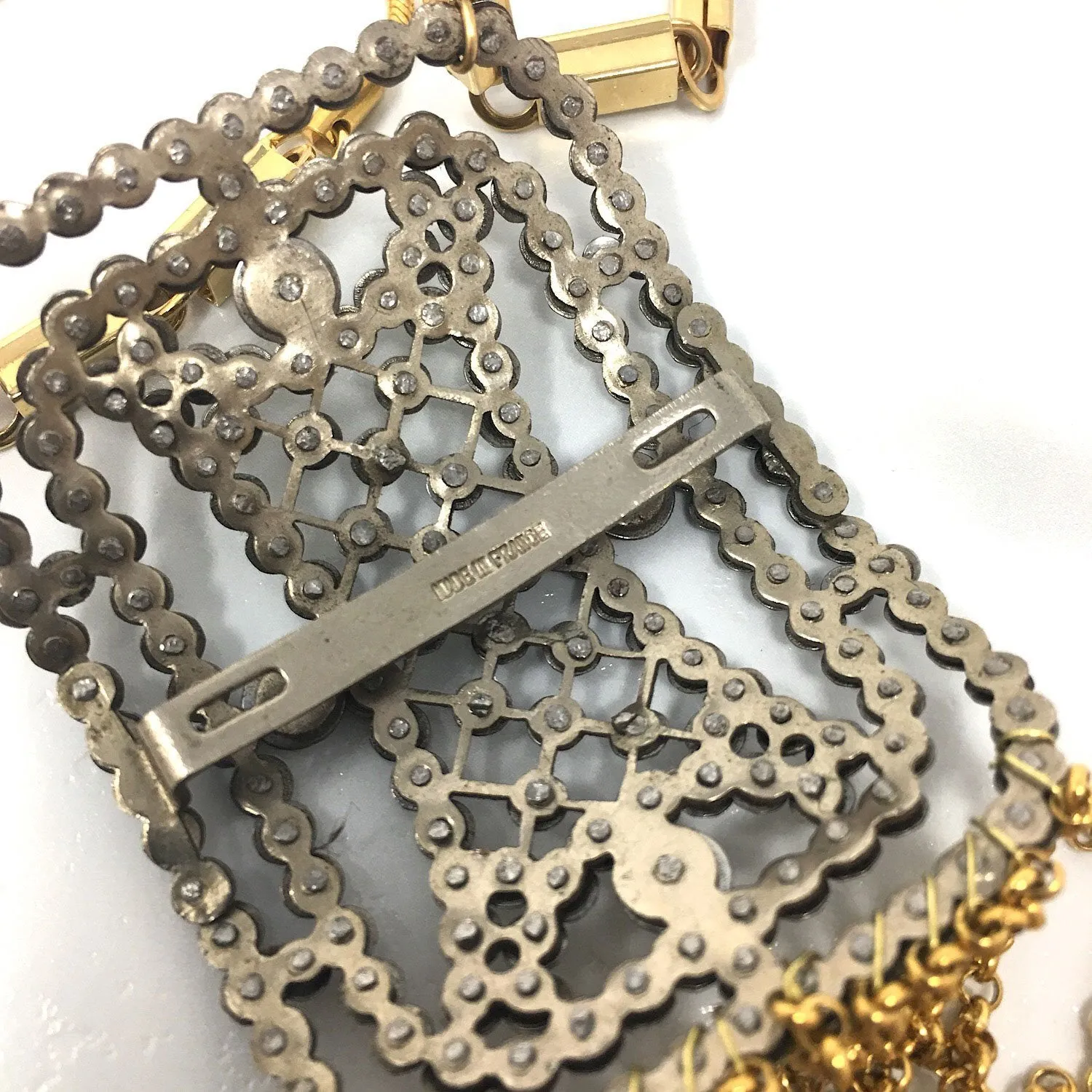 HENDRICK cut steel buckle necklace from Paris