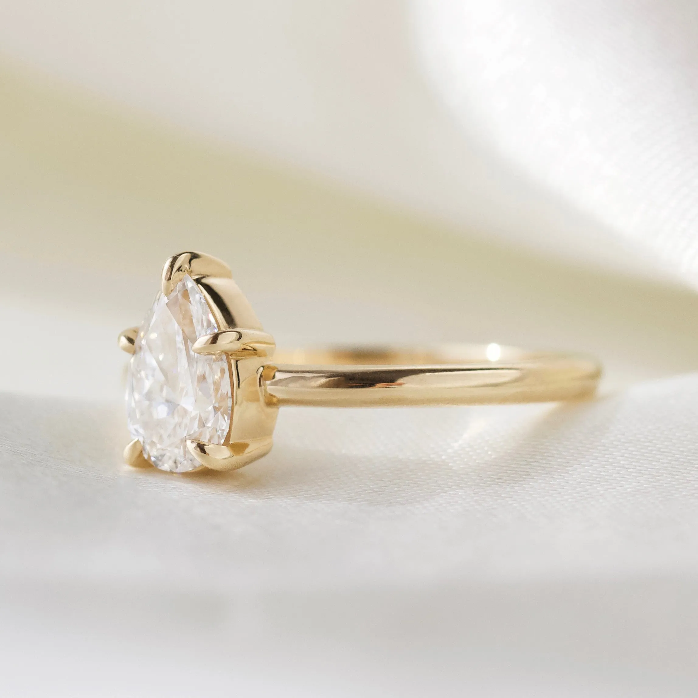 Isla 1ct Pear Solitaire Ring