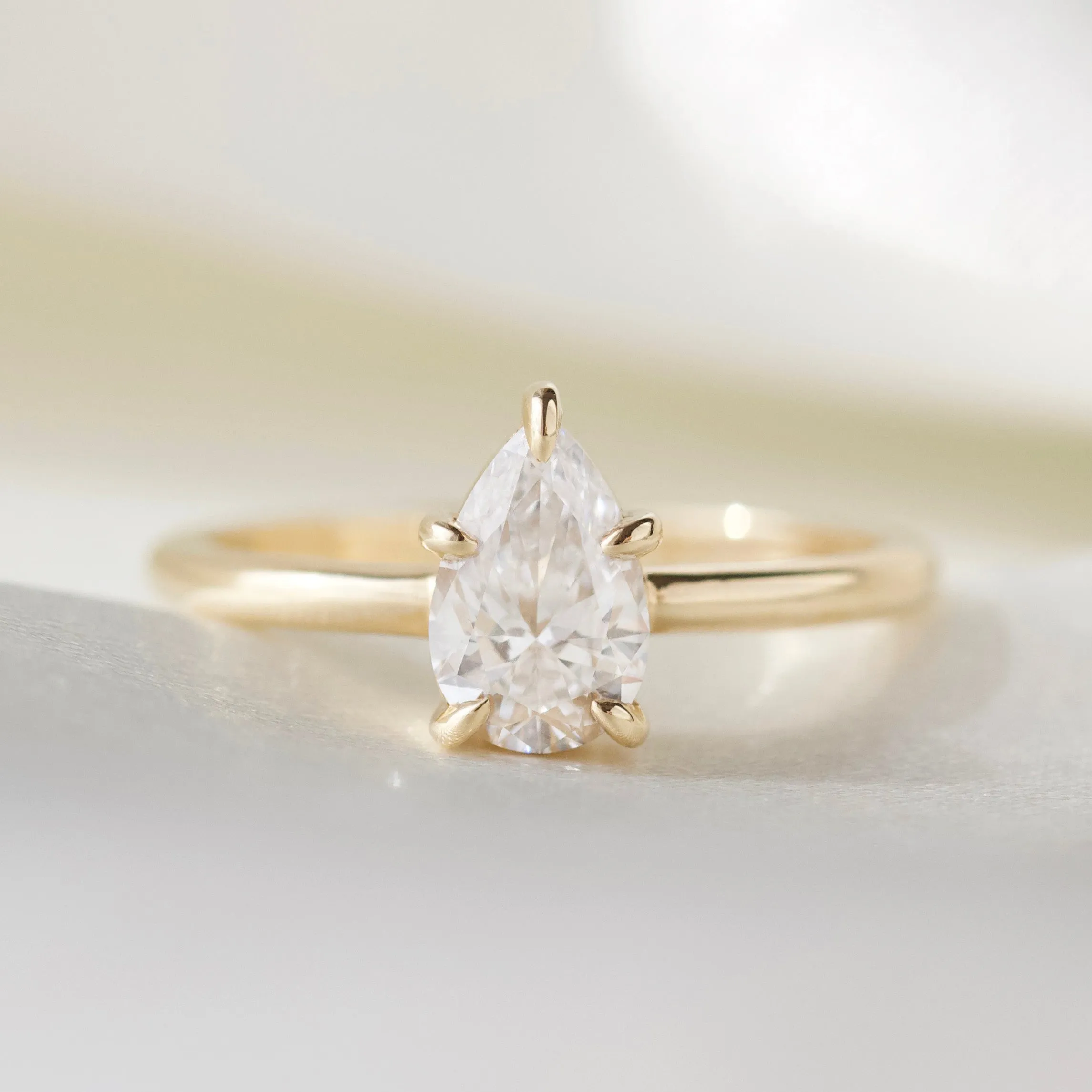 Isla 1ct Pear Solitaire Ring