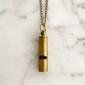 KELICIA brass whistle necklace