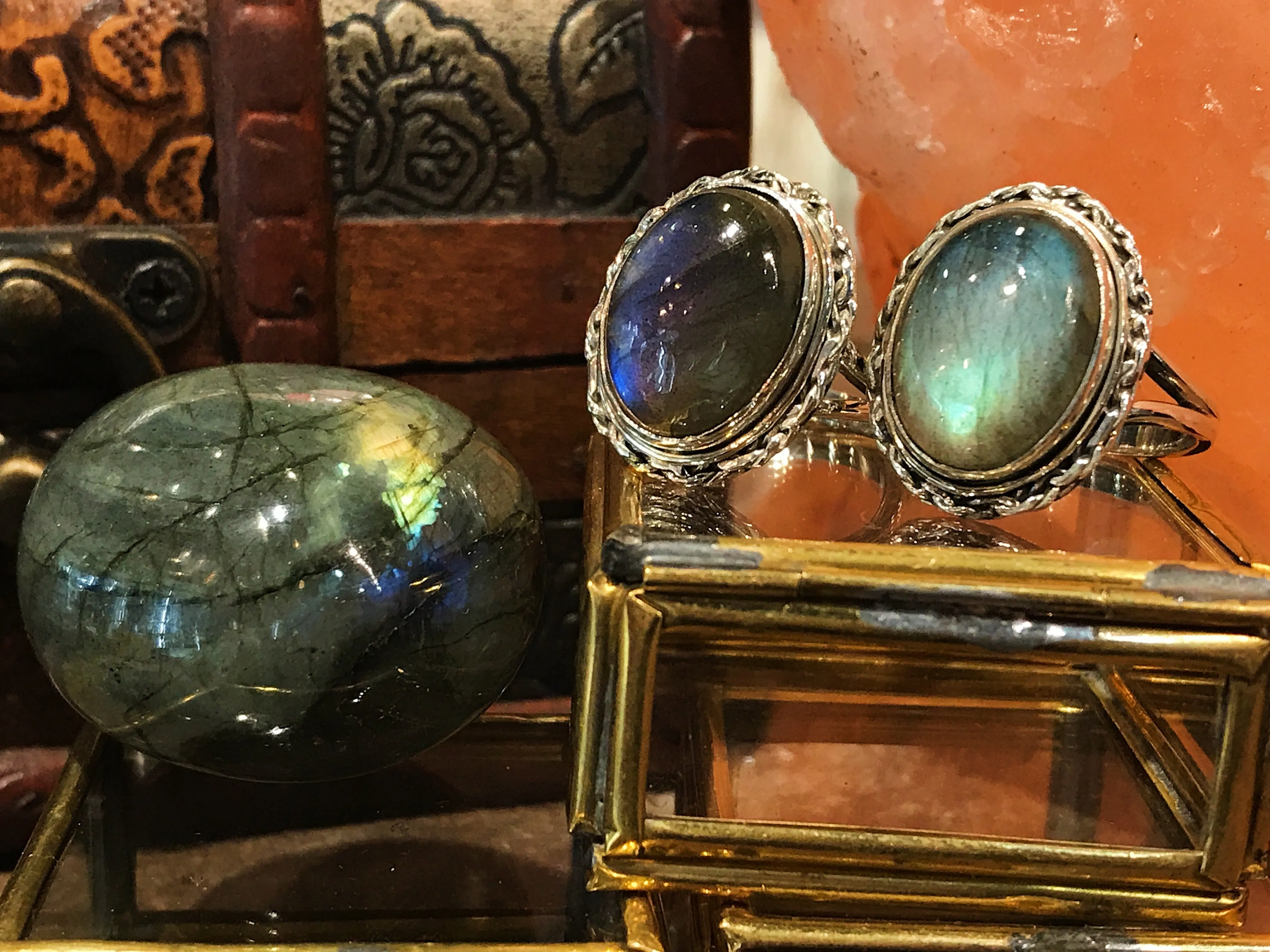 Labradorite Auriol Ring - Teardrop / Oval