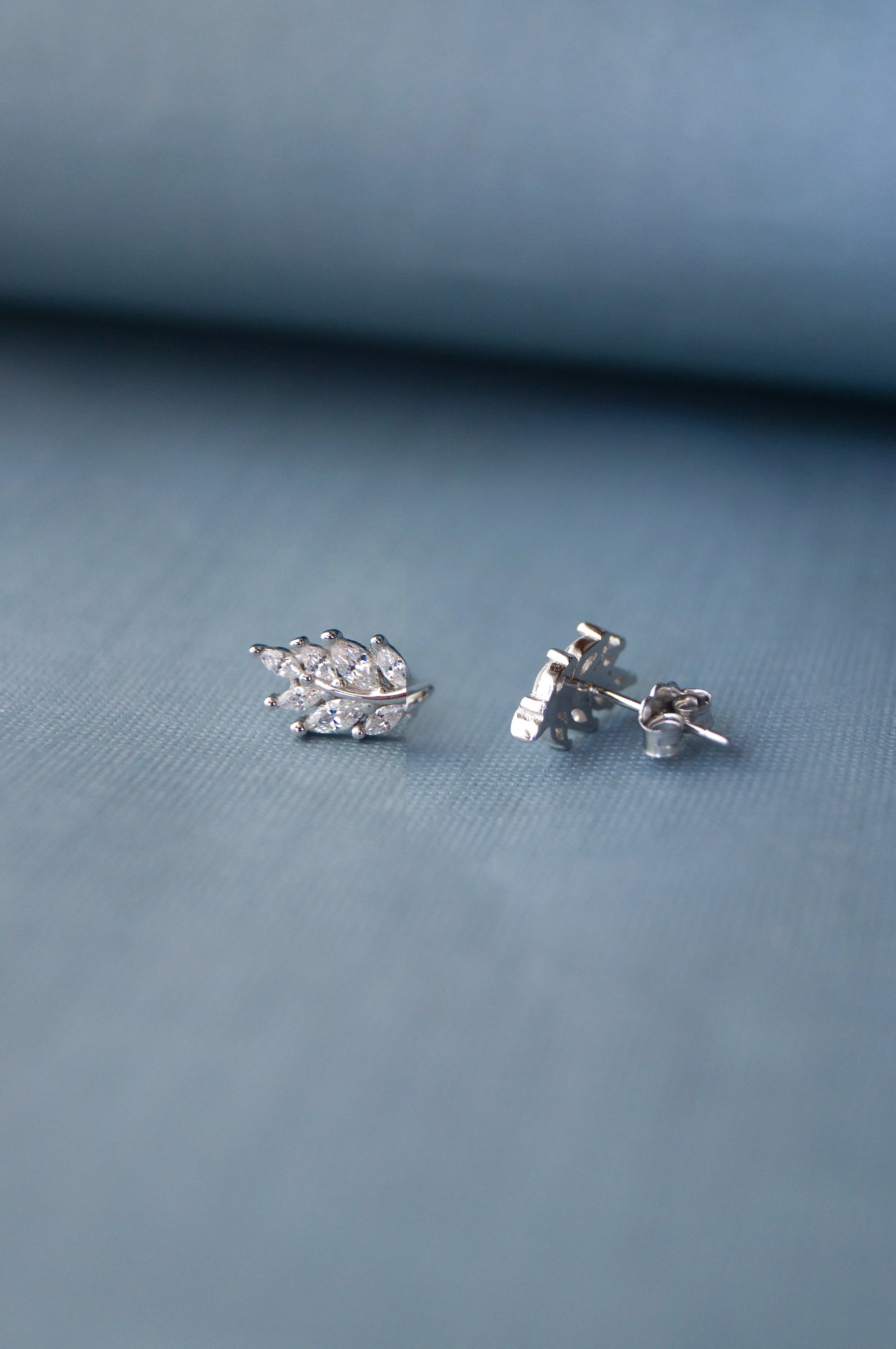 Leaf Trail Sterling Silver Earrings