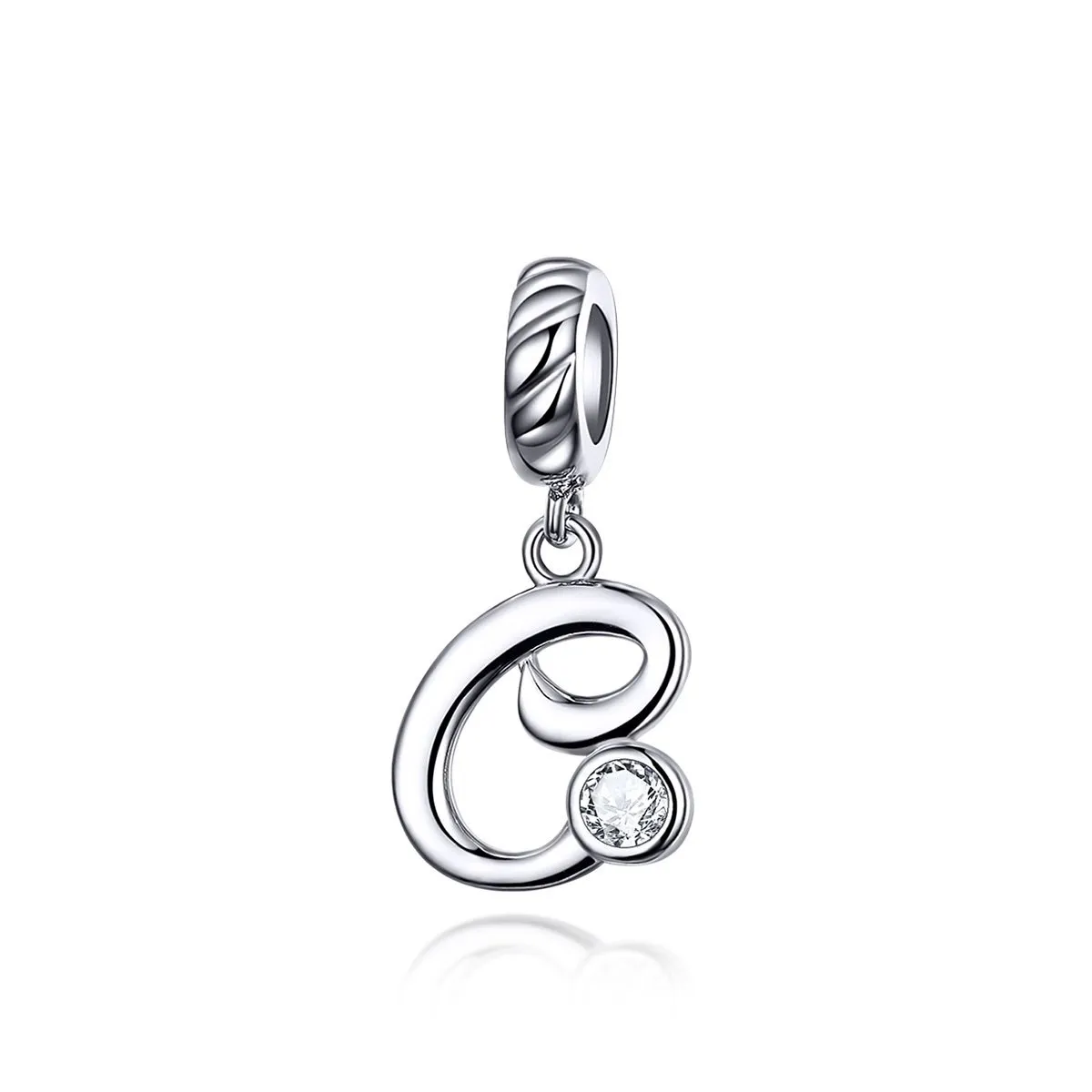 Letters Collection Initial Letter A-Z 925 Sterling Silver Charms for Bracelet