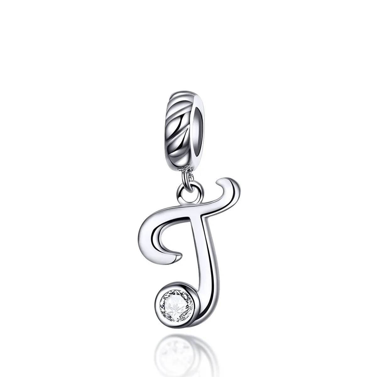 Letters Collection Initial Letter A-Z 925 Sterling Silver Charms for Bracelet