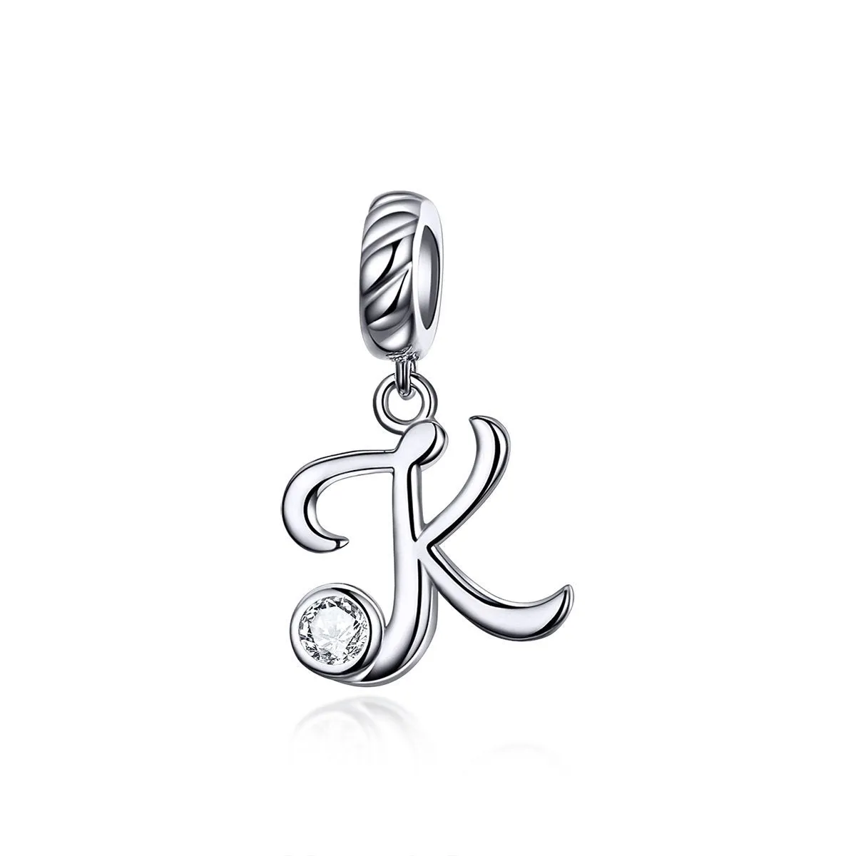 Letters Collection Initial Letter A-Z 925 Sterling Silver Charms for Bracelet