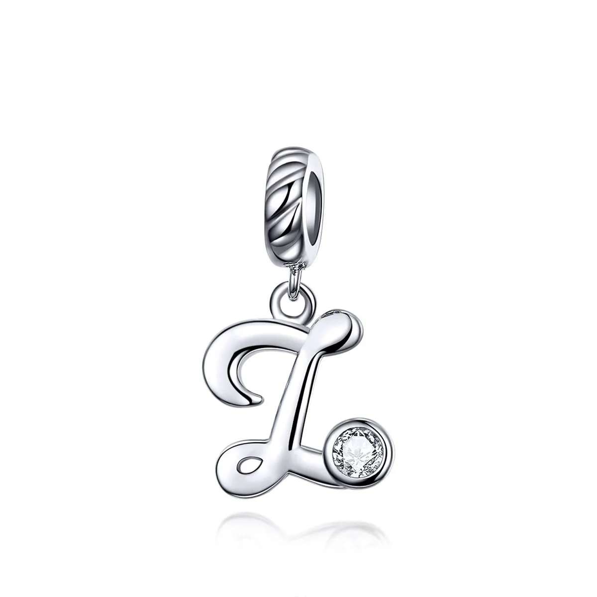 Letters Collection Initial Letter A-Z 925 Sterling Silver Charms for Bracelet