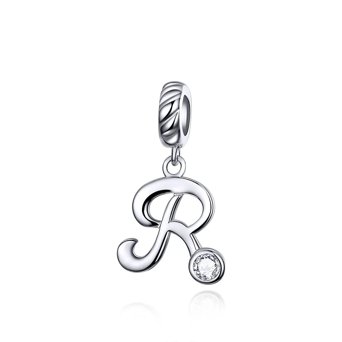 Letters Collection Initial Letter A-Z 925 Sterling Silver Charms for Bracelet