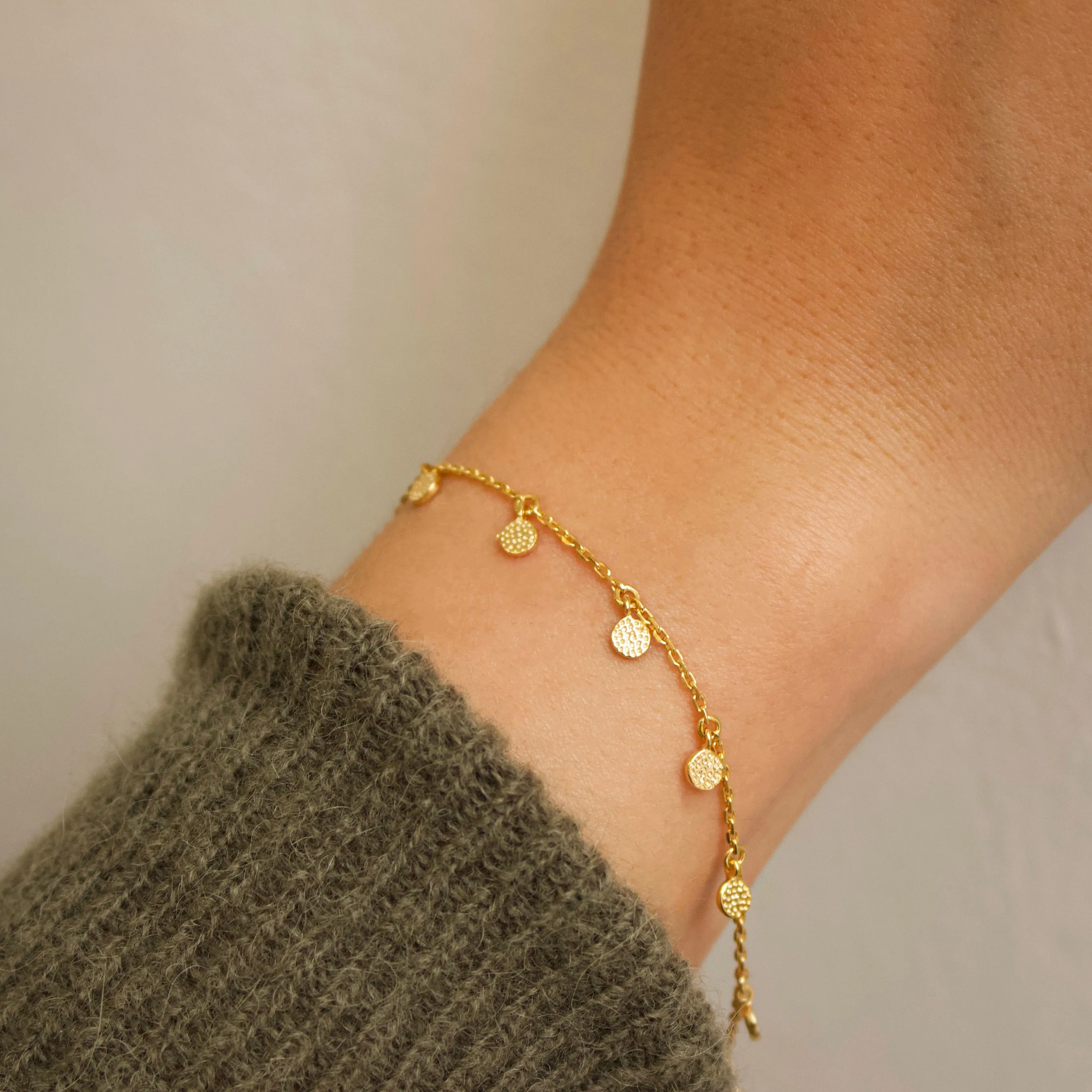 Mini Hanging Coin Bracelet