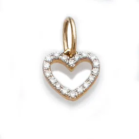 Mini Heart with Diamonds