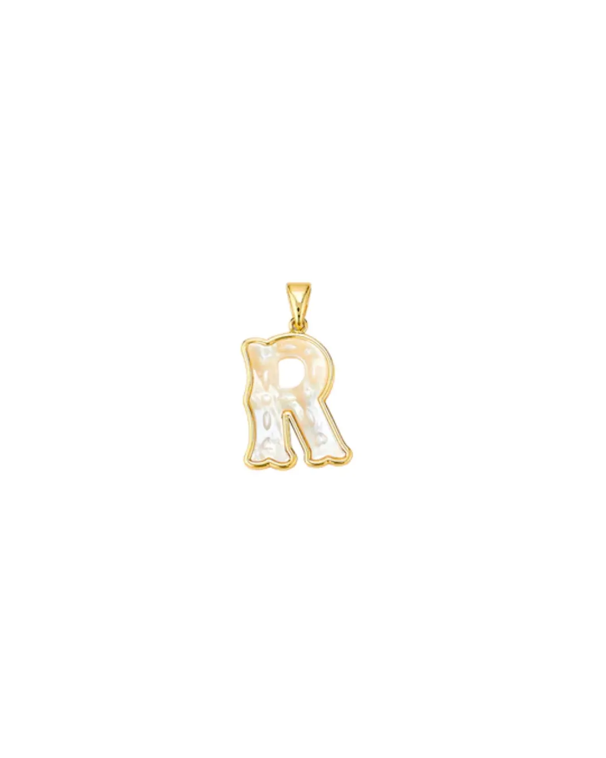 Mini Letter Charm - R