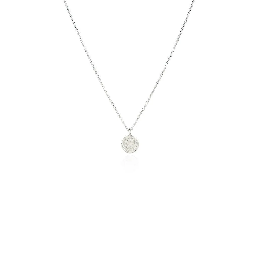 Mini Moon Disc Necklace