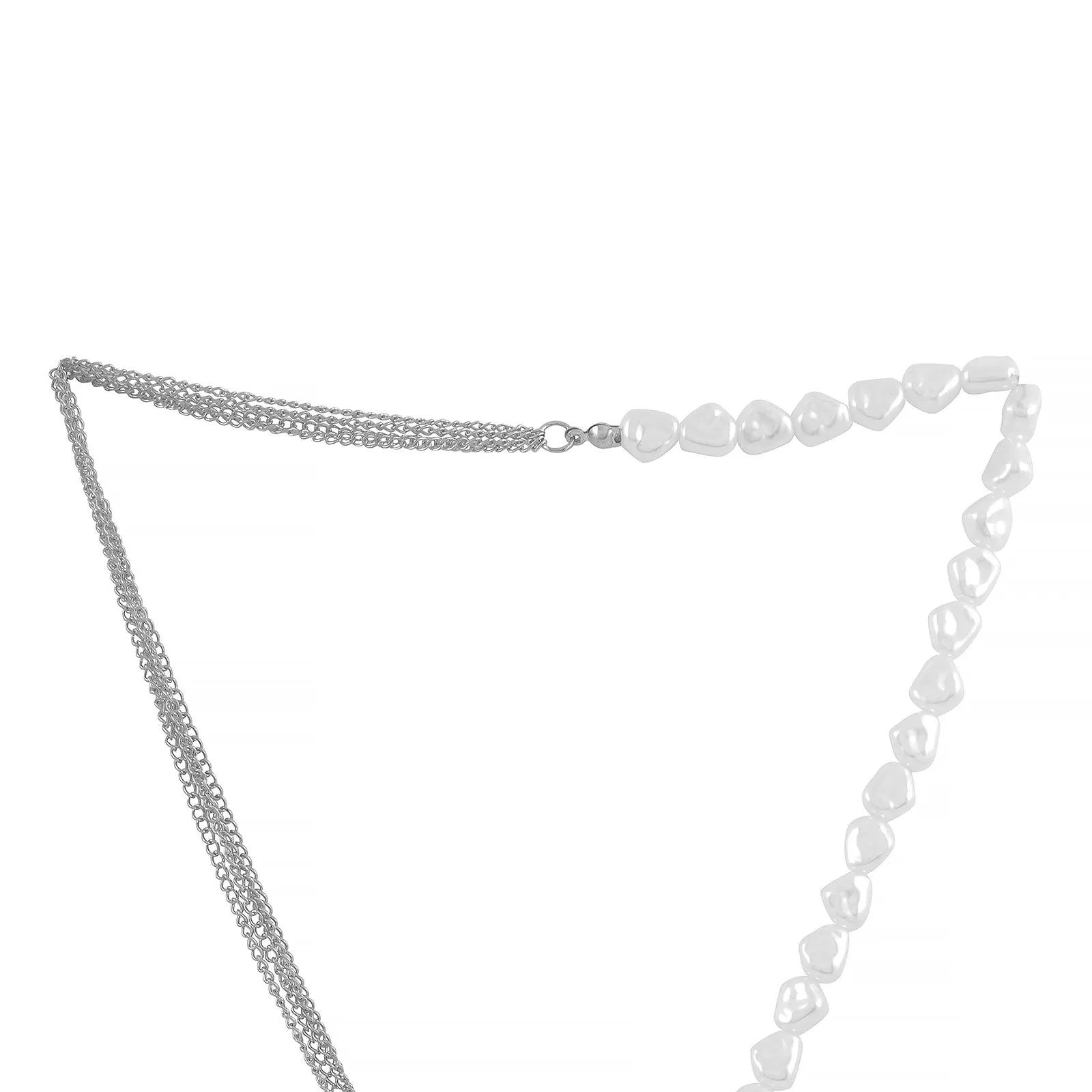 Naiads Silver Pearl Necklace