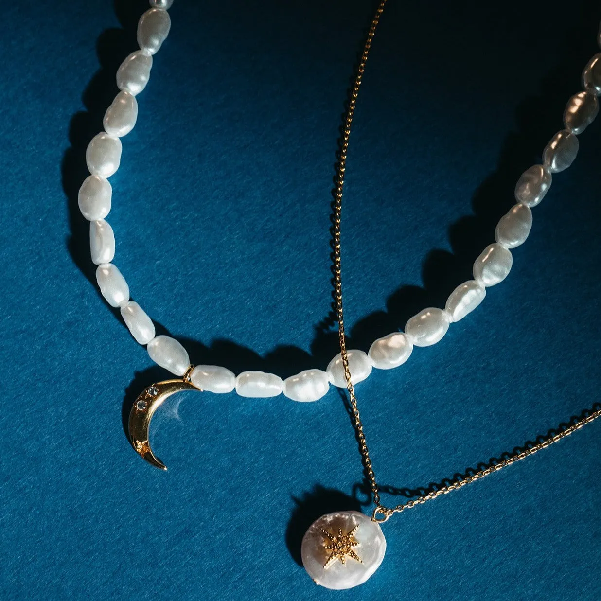 Pearl & Moon Necklace