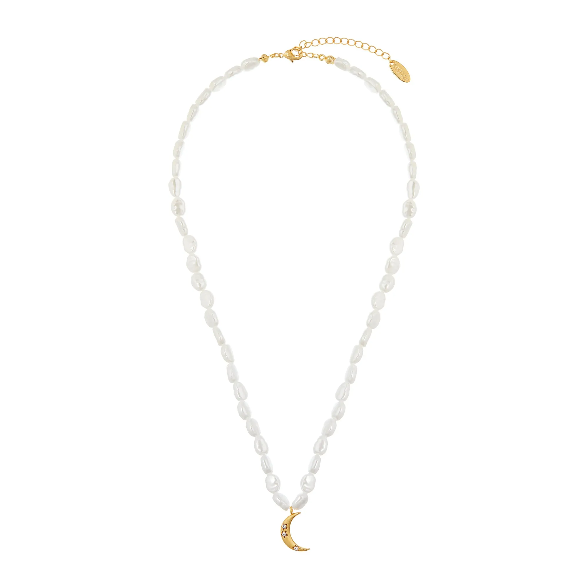 Pearl & Moon Necklace