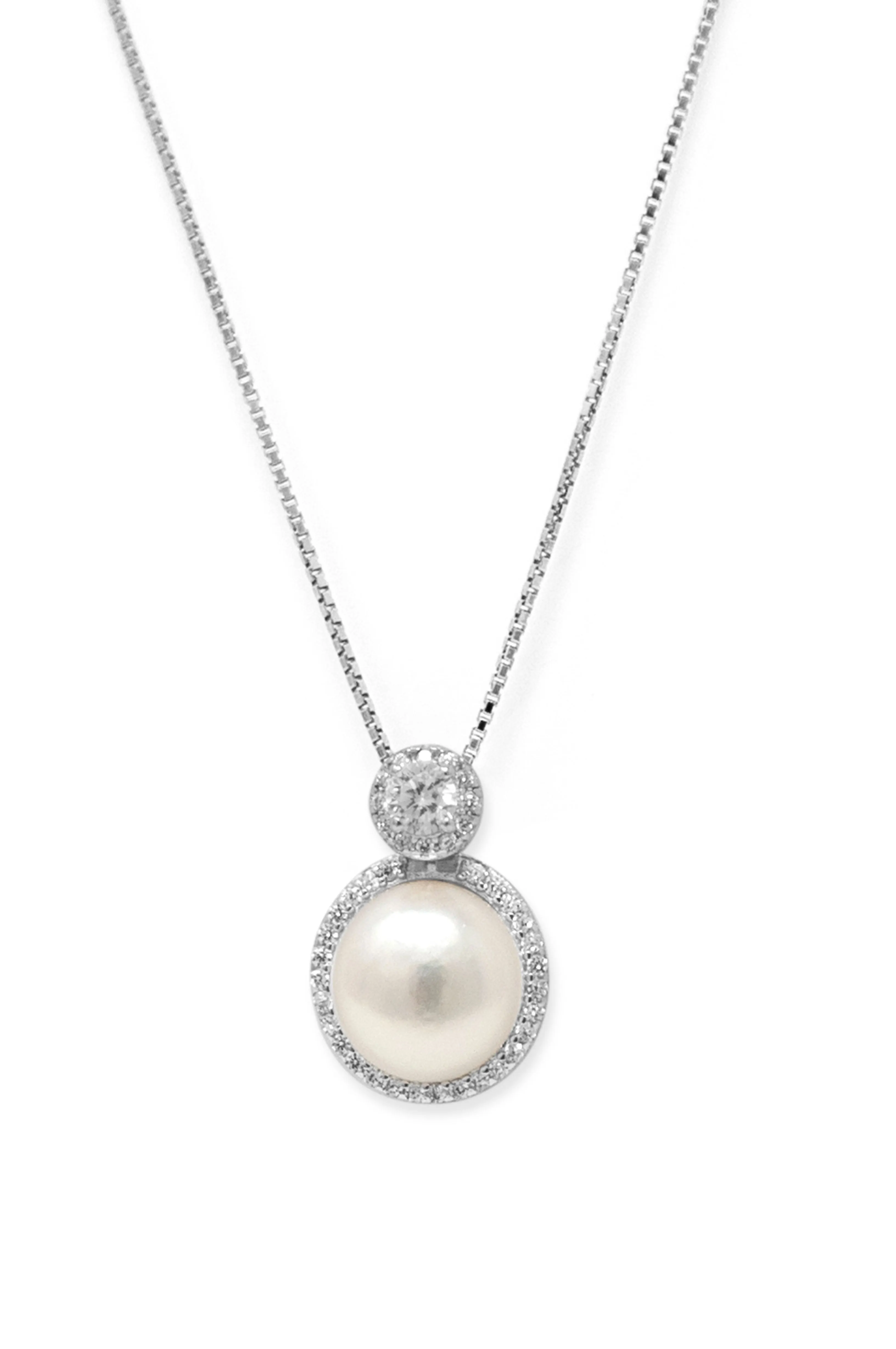 Pearl With A Bling Sterling Silver Pendant