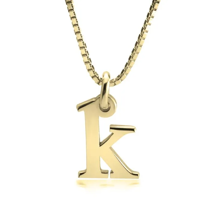 Personalised Small Letter Initial Necklace Silver | Gold | Rose Gold