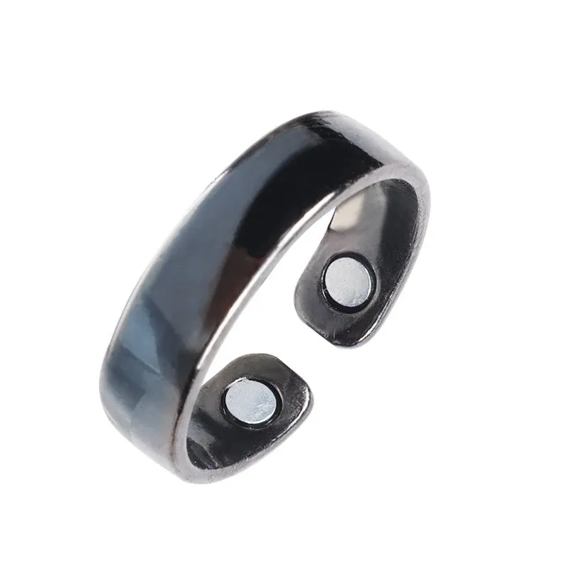 Personality Opening Magnetic Therapy Ring For Men Women Slimming Weight Lose Rings Energy Lymphatic Drainage Magnet Finger Ring X6305182