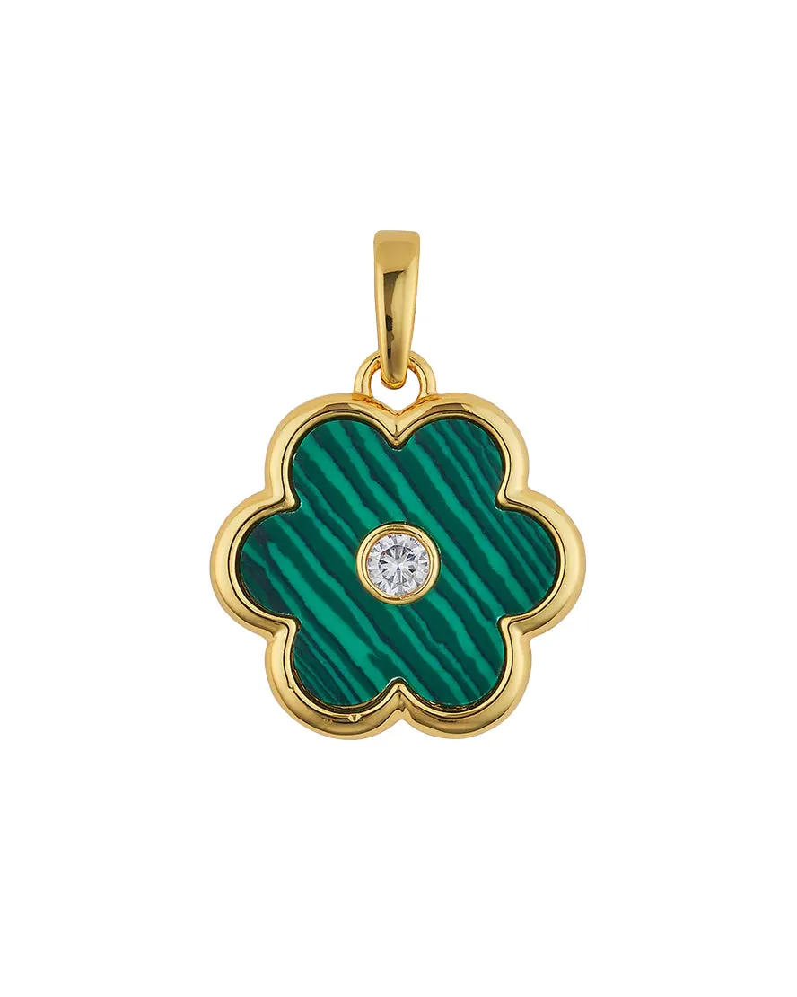 Petal Charm (Malachite)