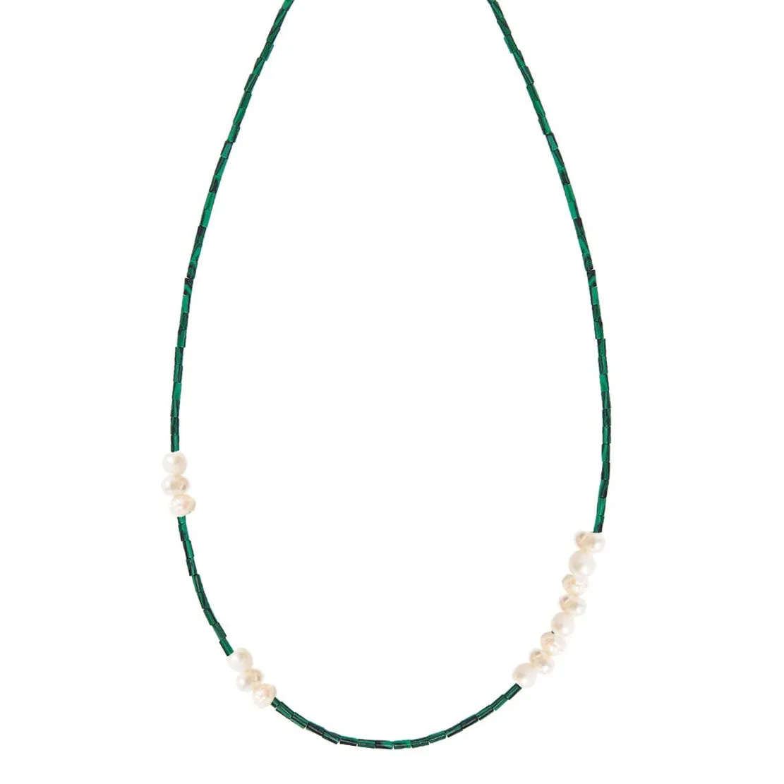 Pine Pearl Necklace, Green