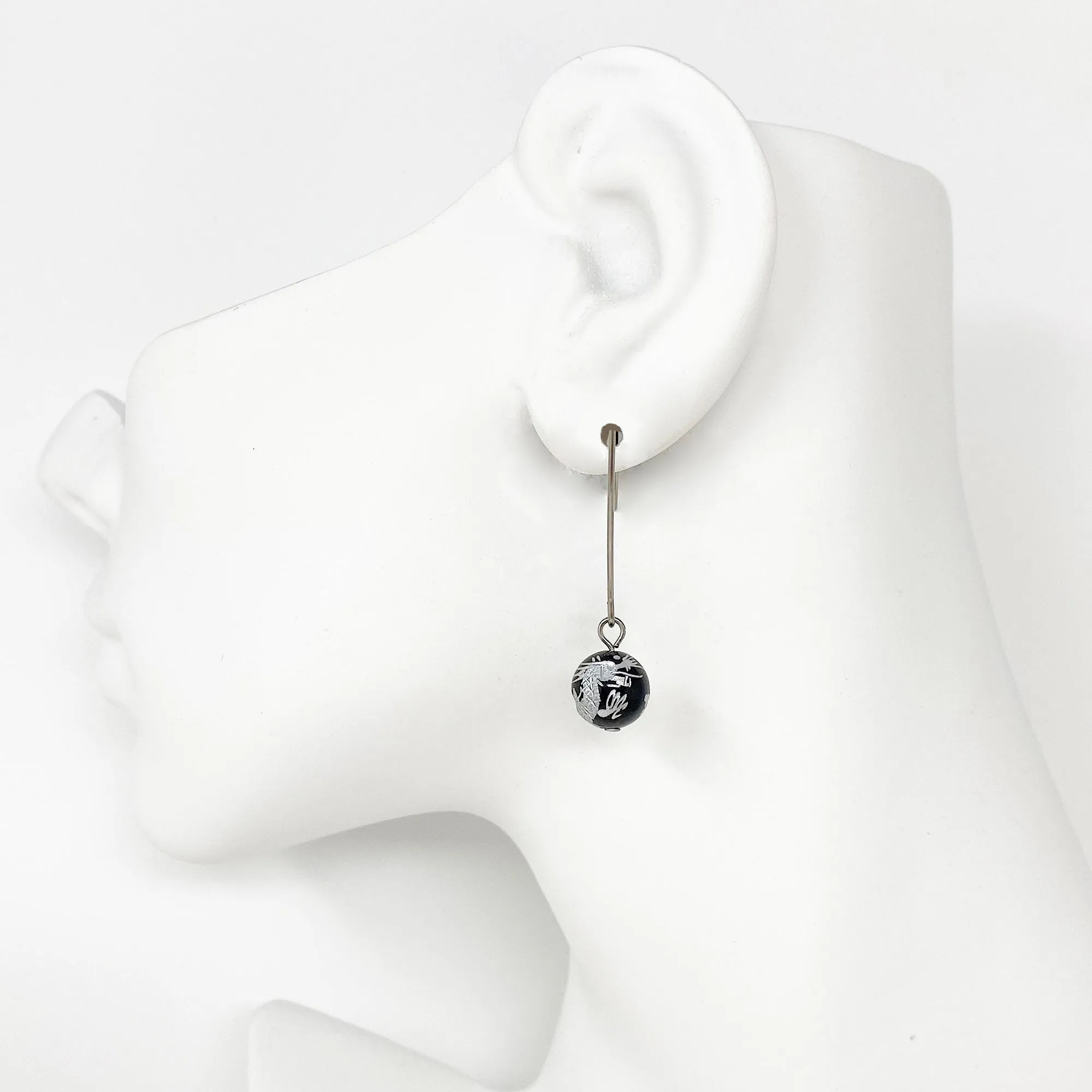 RHAENYRA onyx dragon earrings