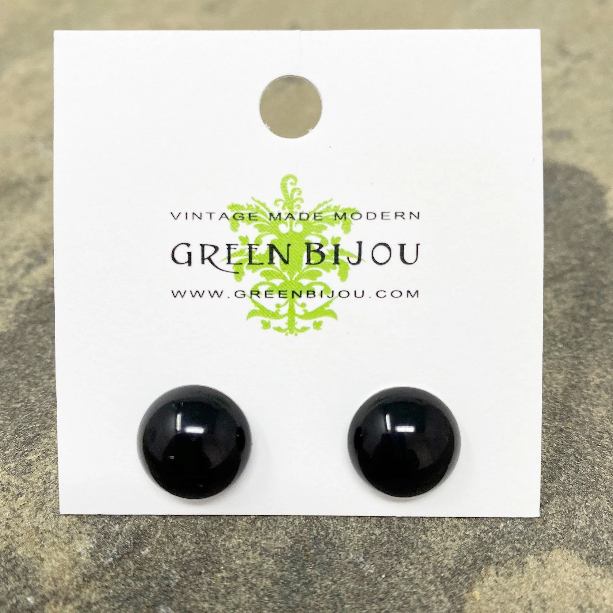 RONA black onyx studs