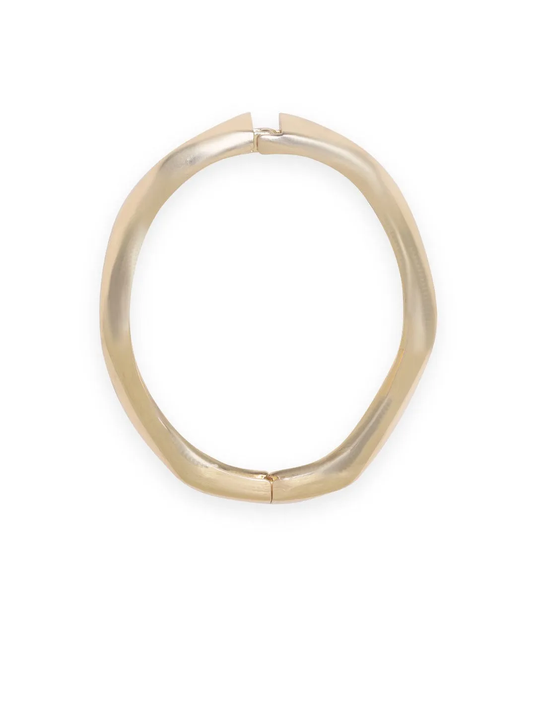 Rubans Voguish Gold-Plated Cuff Bracelet