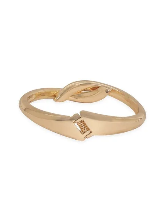 Rubans Voguish Set Of 2 Gold-Toned & Gunmetal-Toned Bangle-Style Bracelet