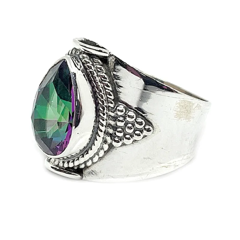 Sabrang Mystic Topaz Gemstone Ring