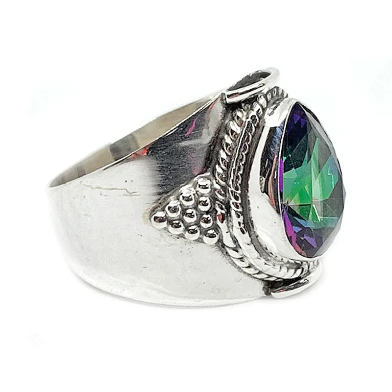 Sabrang Mystic Topaz Gemstone Ring