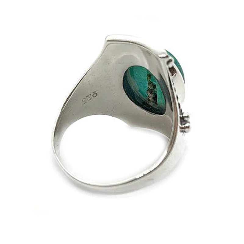 Saddle Turquoise Bohemian Ring