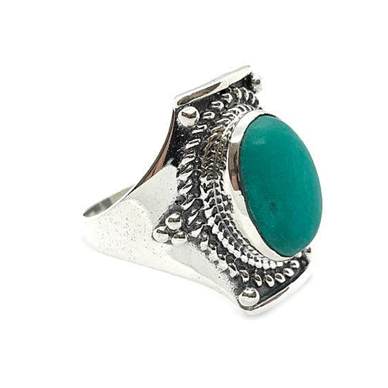 Saddle Turquoise Bohemian Ring