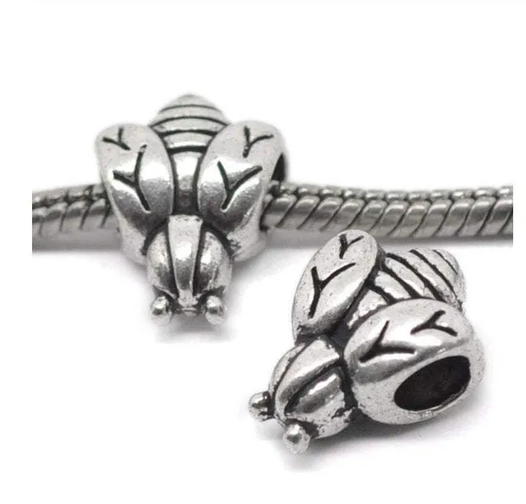 Silver Bee Charm