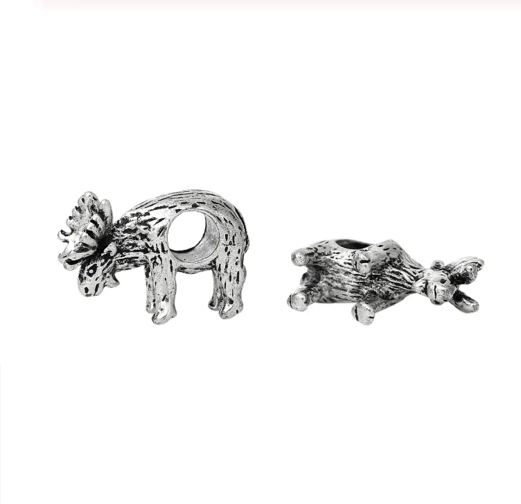 Silver Moose Charm