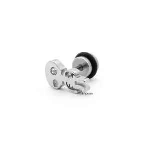 Stainless Steel Alien Fake Plug Earring