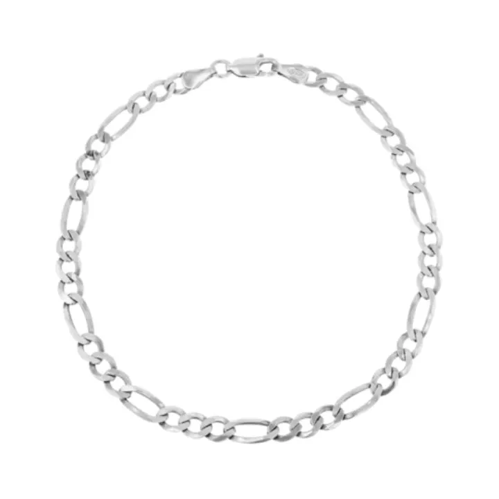 Sterling Silver  3mm Figaro Bracelet