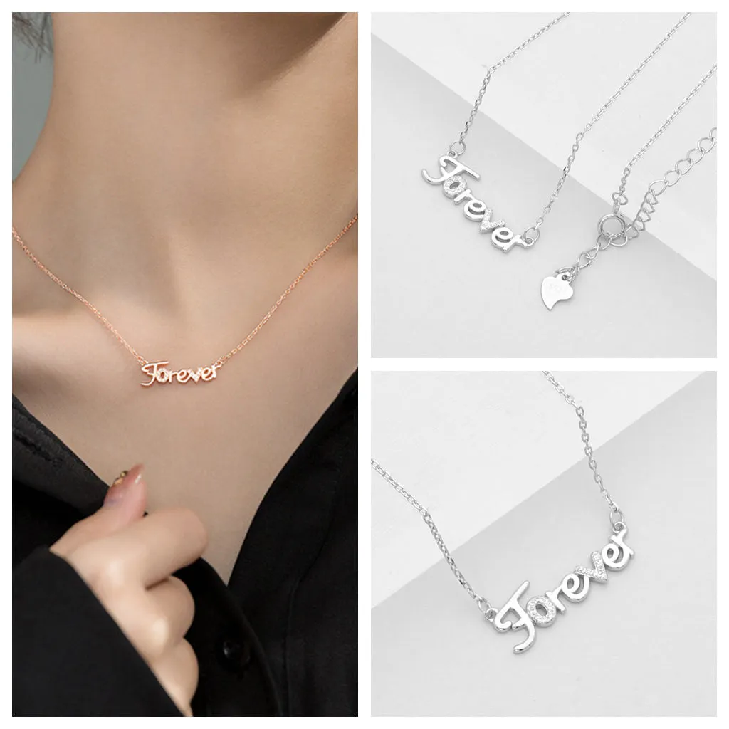 Sterling Silver Forever Necklace