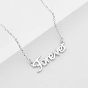 Sterling Silver Forever Necklace