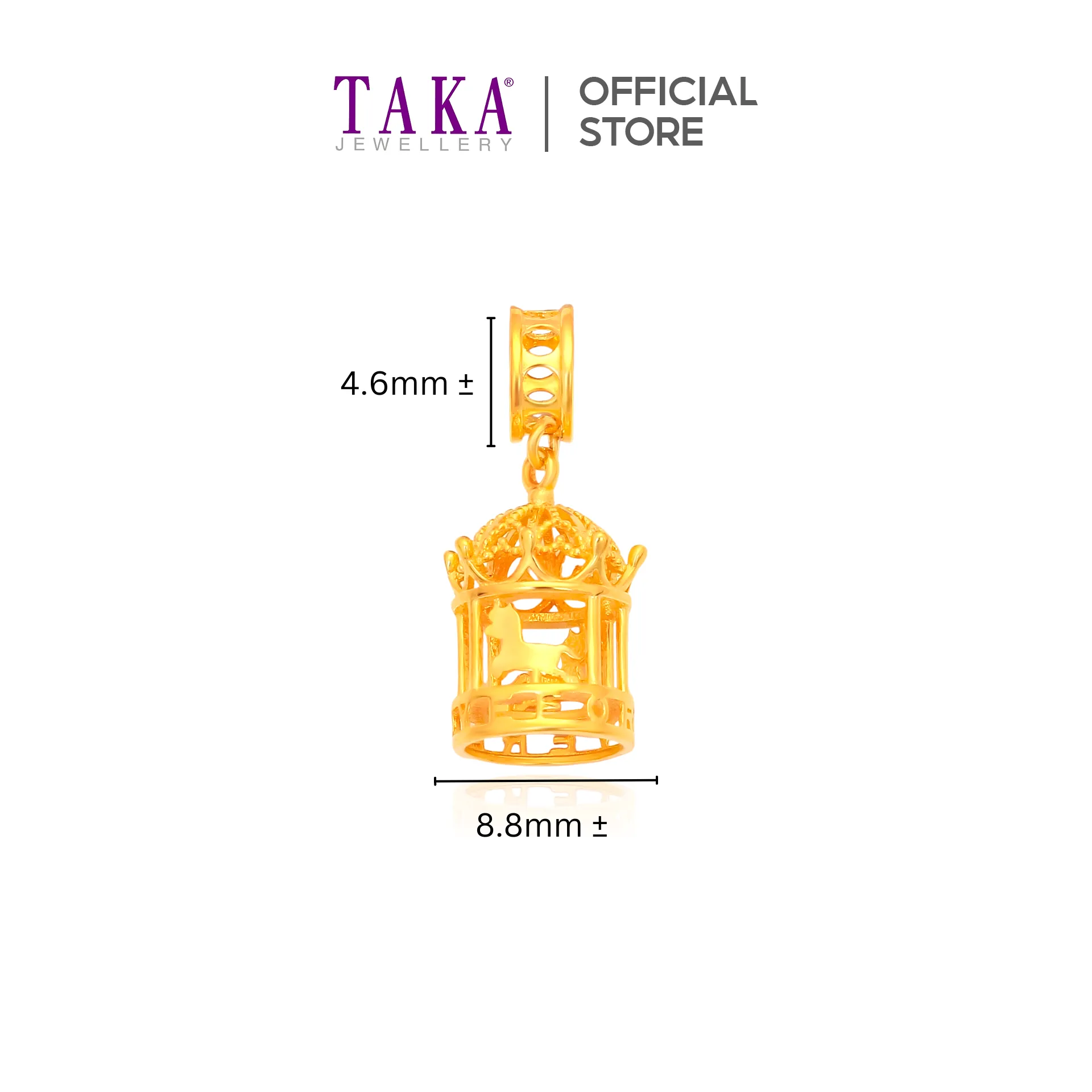 TAKA Jewellery 916 Gold Charm Carousel