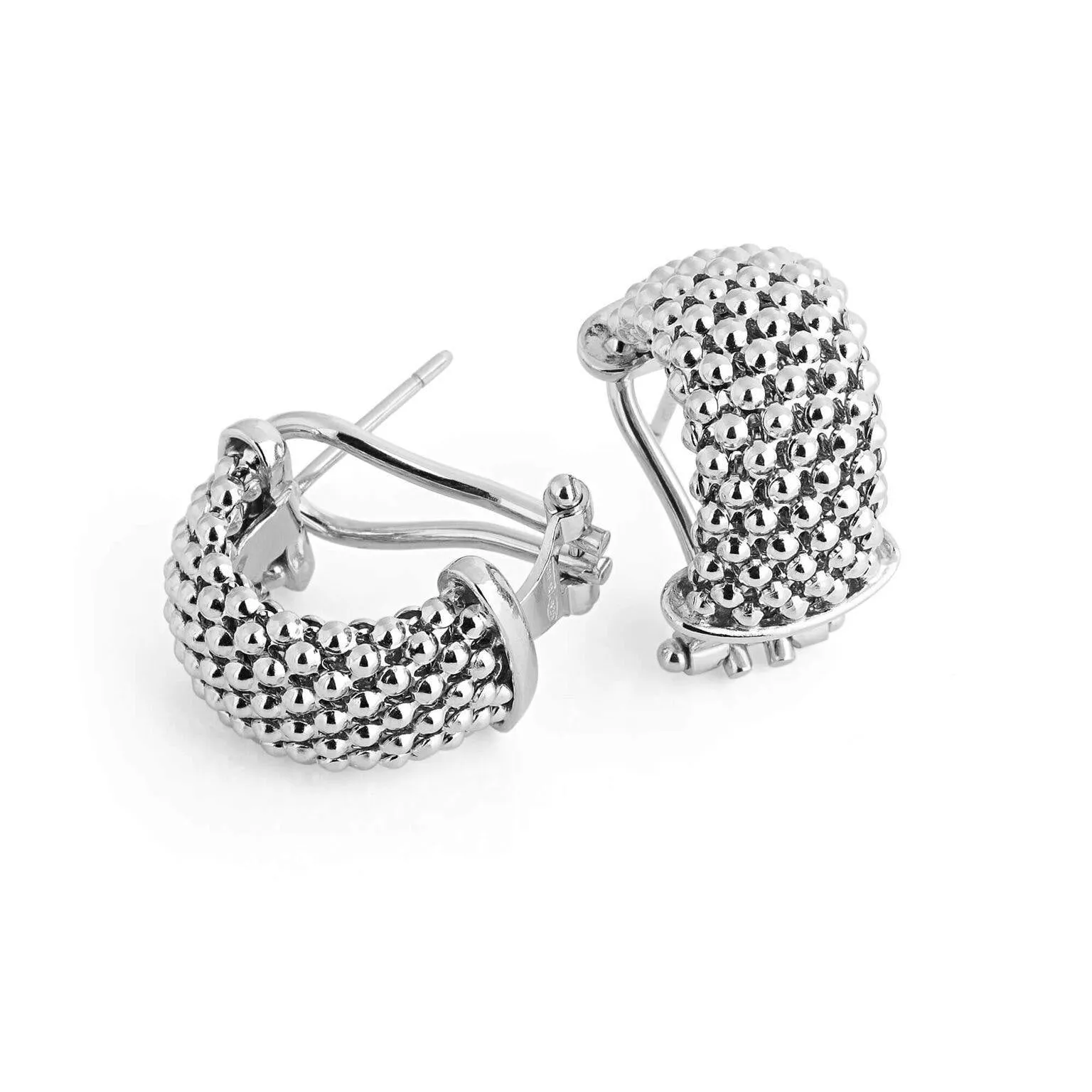 Textured 'Woven' Limited Edition Earrings - Silver