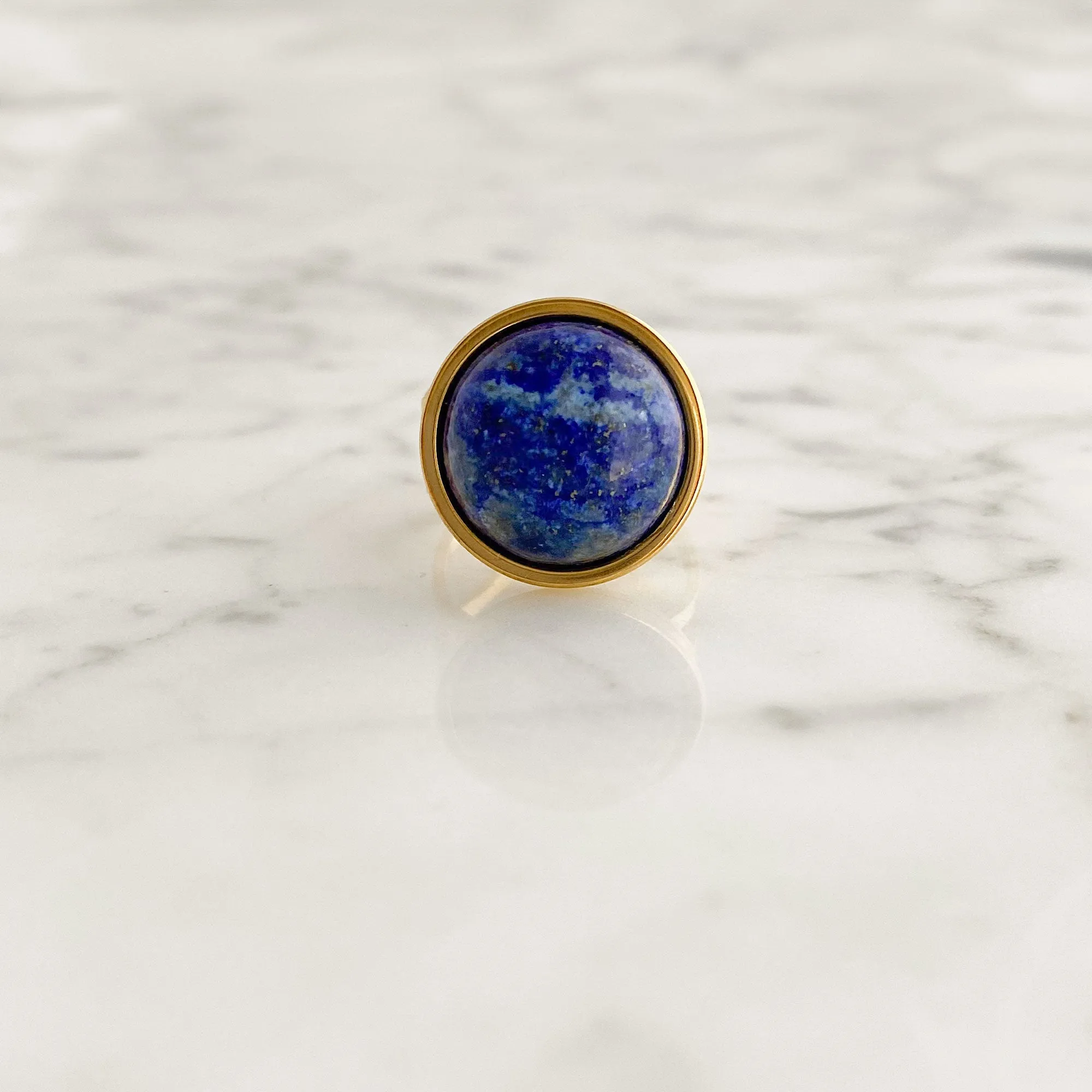 THATAM lapis lazuli cocktail ring