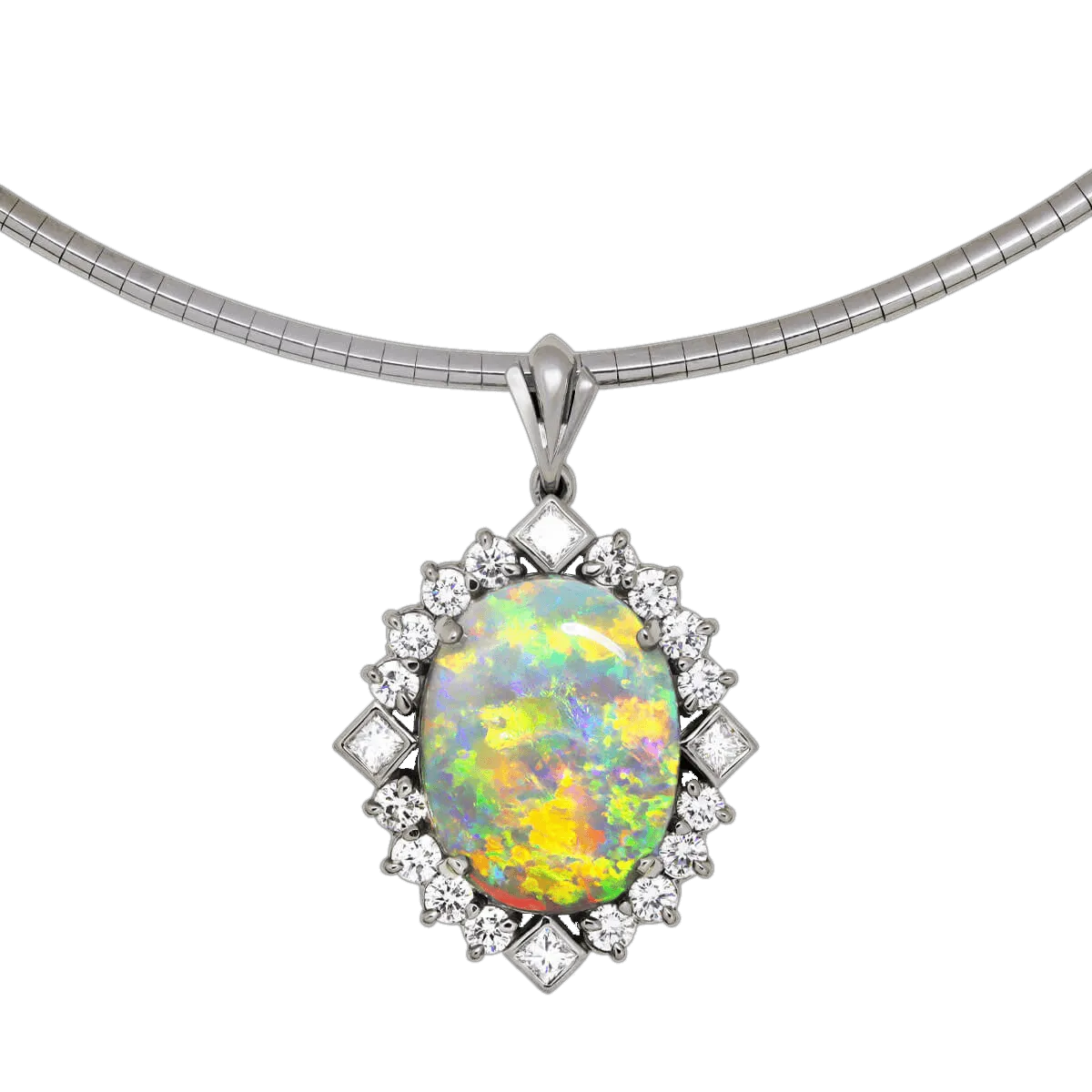 'The Fairy Princess' Dark Crystal Opal Necklace