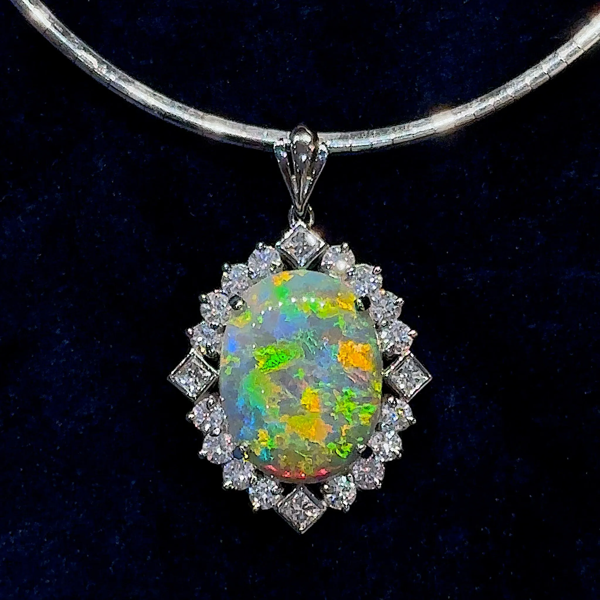 'The Fairy Princess' Dark Crystal Opal Necklace