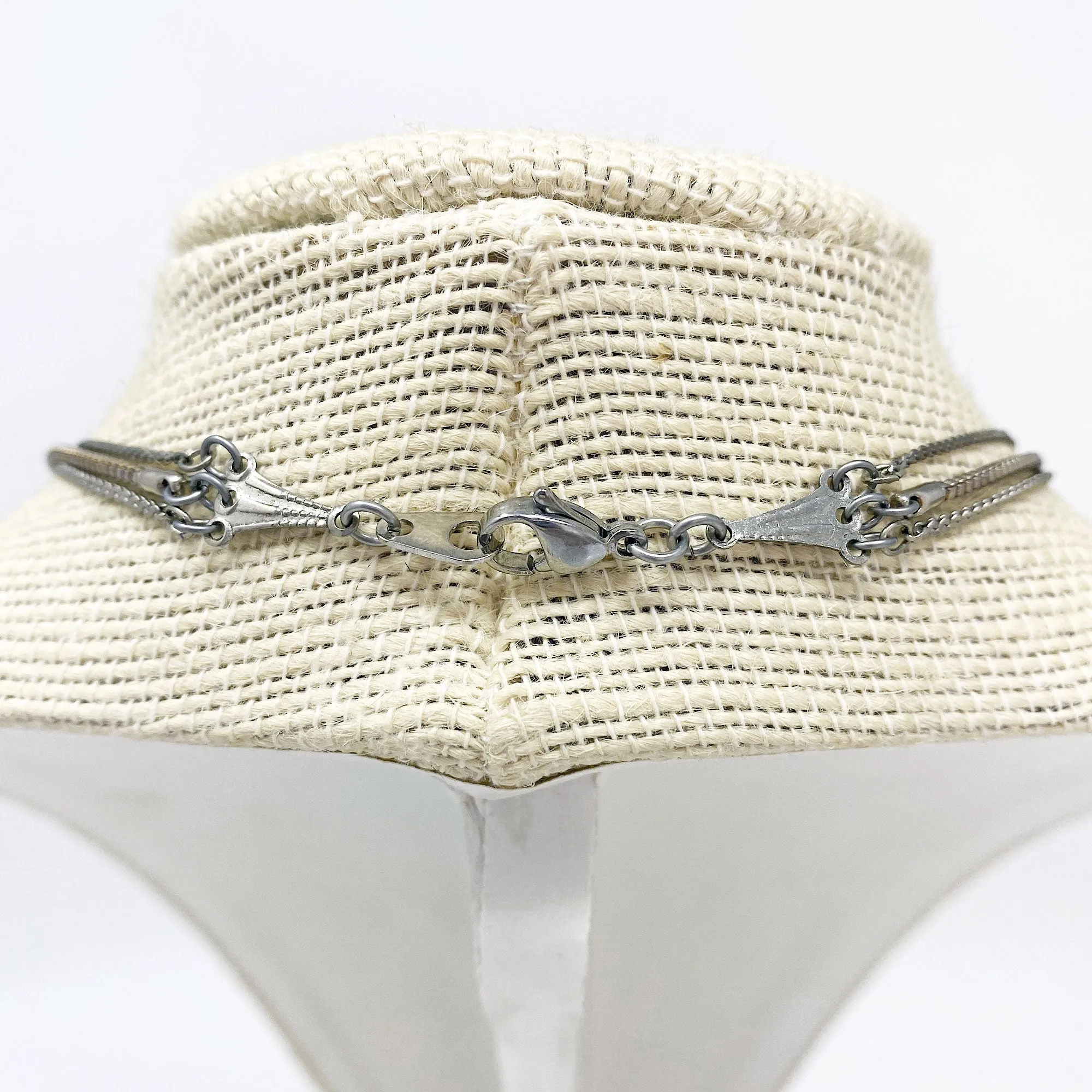 TONKA short layered herringbone necklace