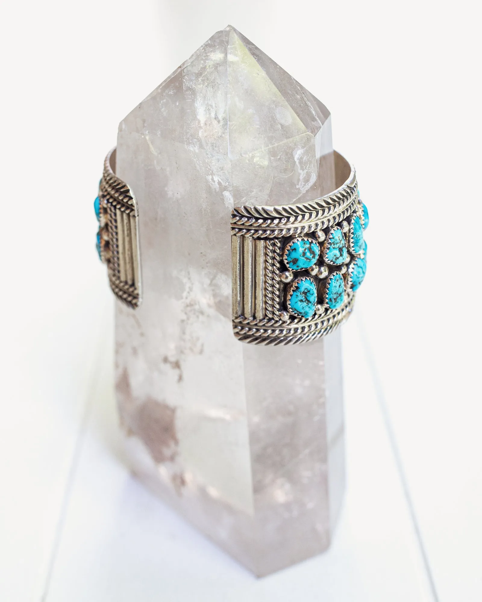 Vintage Navajo Cuff with Kingman Turquoise