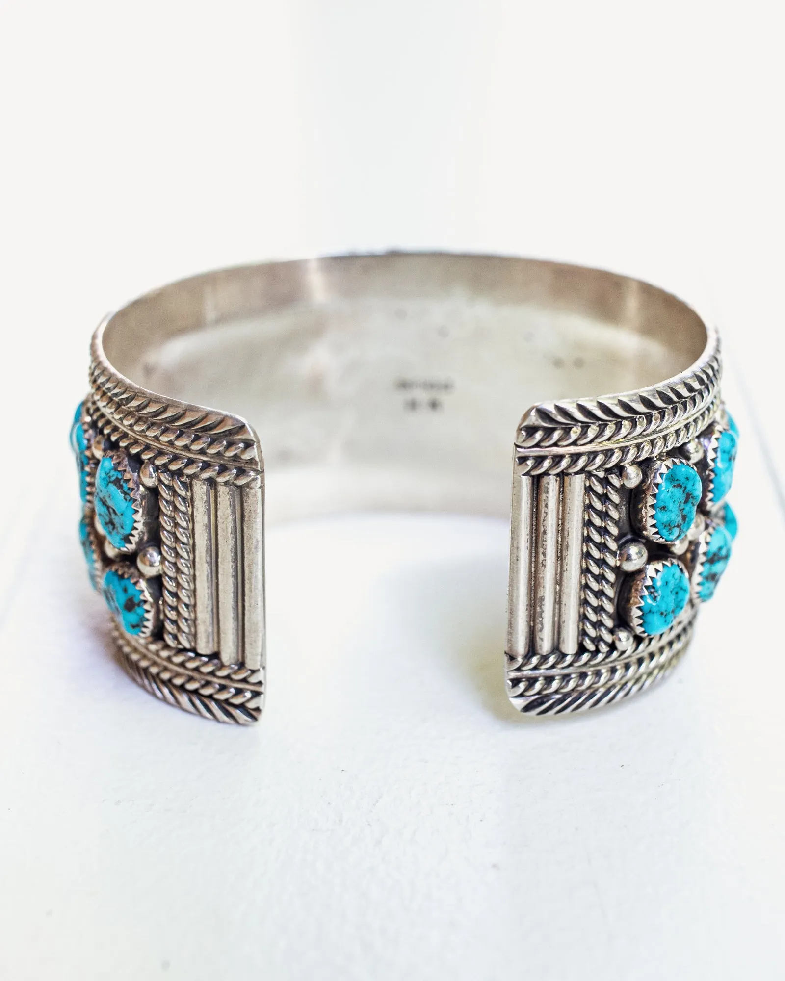 Vintage Navajo Cuff with Kingman Turquoise