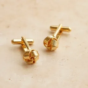 Vintage Textured Knot Cufflinks