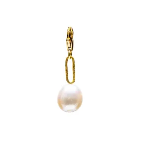 White Freshwater Pearl Charm